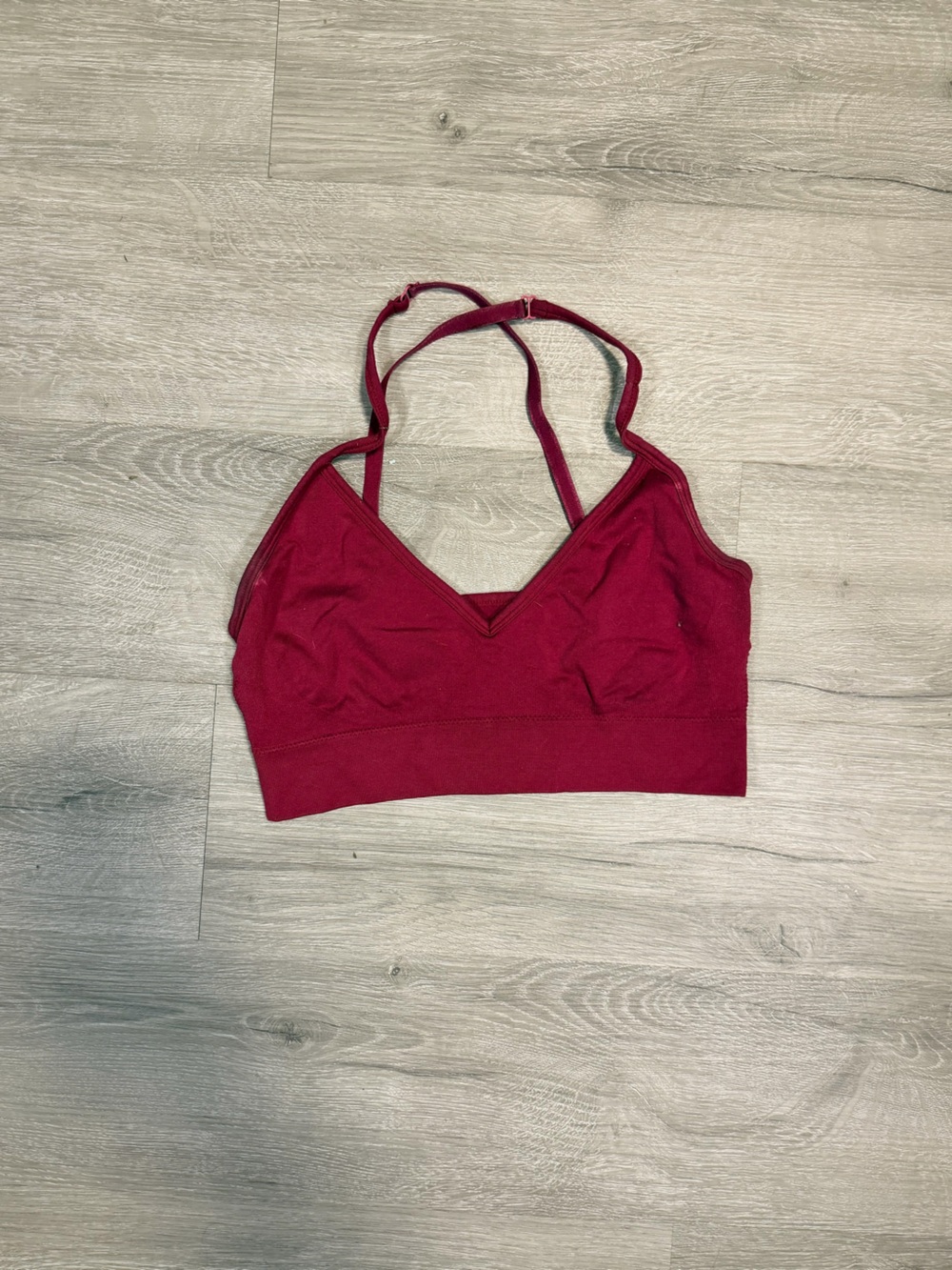 PINK Victoria's Secret Burgundy Wireless Bralette